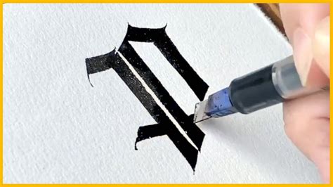 SATISFYING MODERN GOTHIC CALLIGRAPHY WITH A PILOT PARALLEL PEN - YouTube