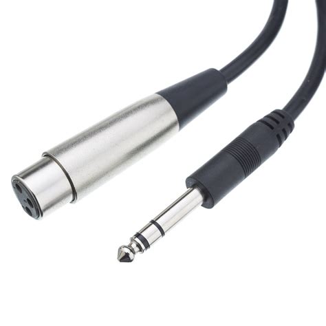 6ft XLR Audio Cable, XLR Female to 1/4 Inch Stereo Male