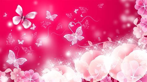 Pink Lv Butterfly Wallpaper | semashow.com