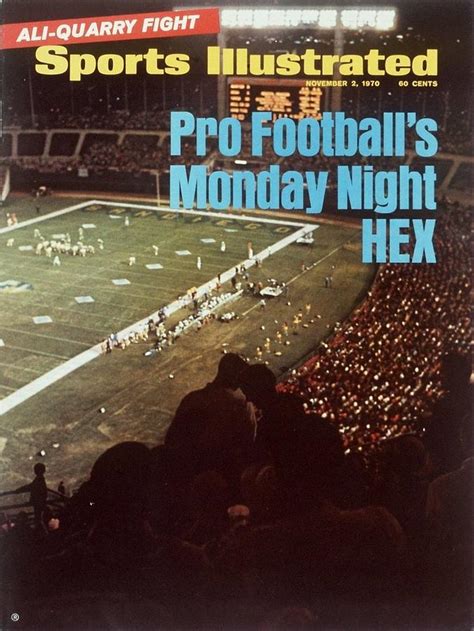 Monday Night Football... Sports Illustrated Cover Photograph by Sports ...