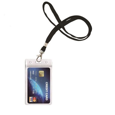 Buy ID Card Badge Holder with Heavy Duty Lanyard for Key, ID Card, Name ...