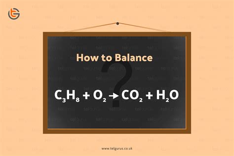 Balance the following equation: C3H8 + O2 -------> CO2 + H2O