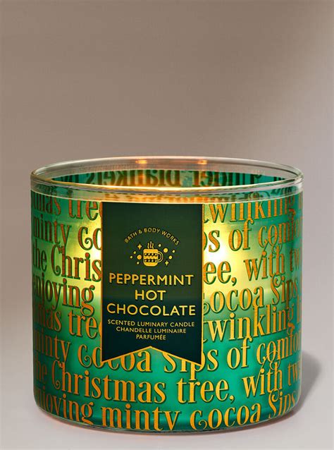 Peppermint Hot Chocolate 3-Wick Candle | Bath and Body Works