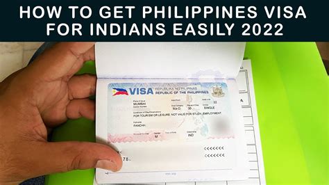 How to Get Philippines Visa For Indians Easily 2022 - YouTube