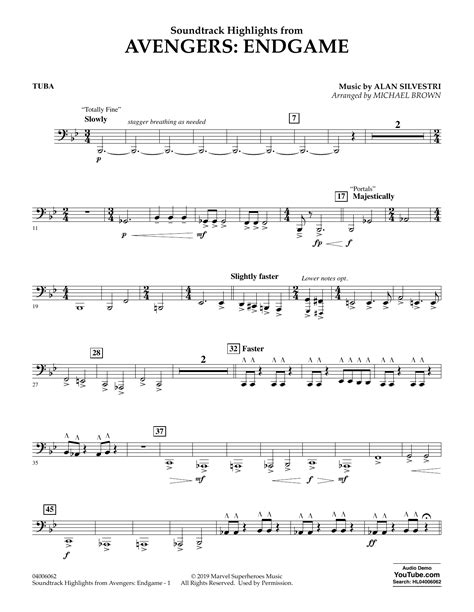 Avengers Endgame Theme Violin Sheet Music - Theme Image