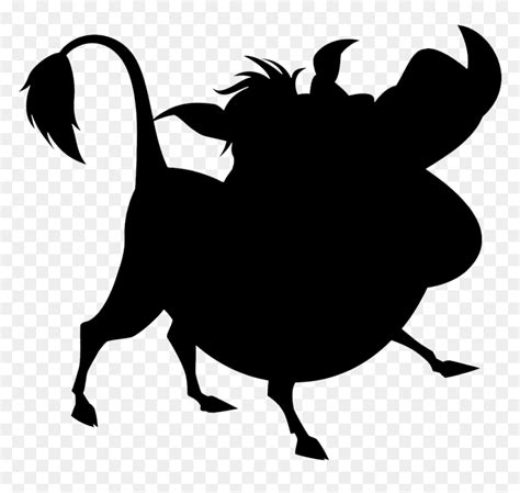 Lion King Pumba Silhouette , Png Download - Lion King Silhouette Pumba ...