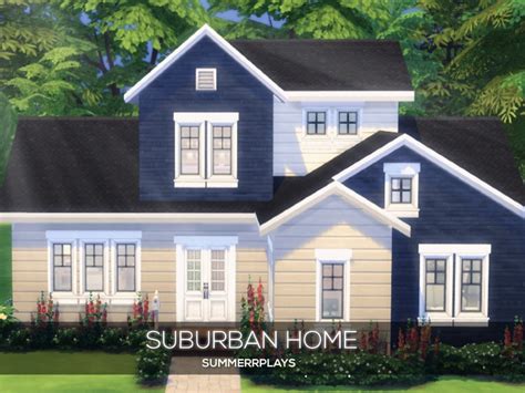 Sims 4 Suburban House CC