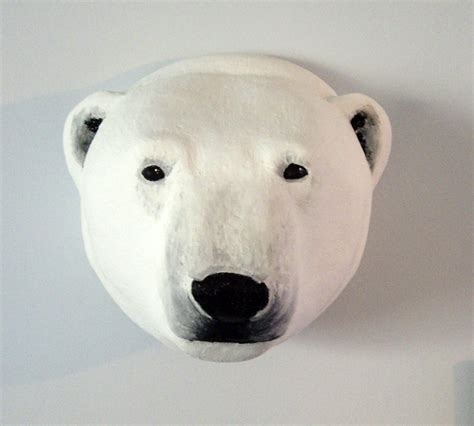 A Can of Crafty Curiosities: A polar bear trophy head.. Why Not?