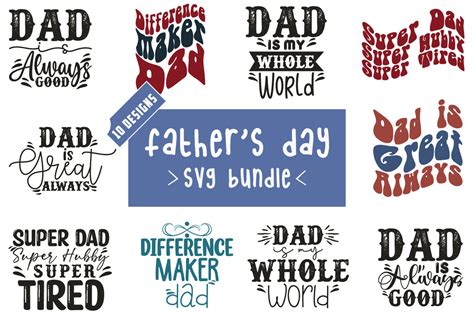 Father's Day SVG Bundle,Dad Quotes Svg Graphic by Svg Box · Creative ...