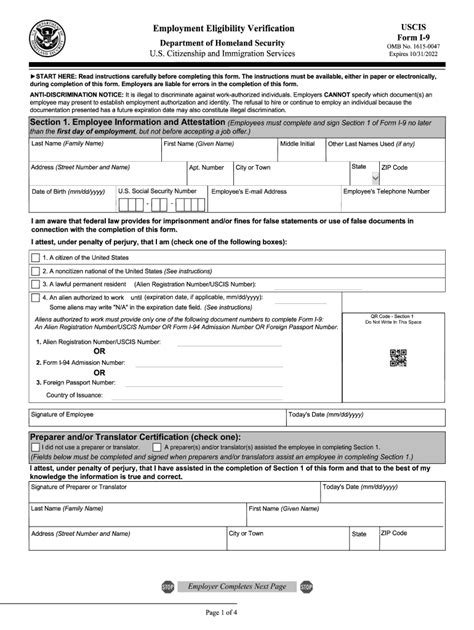 Printable I 9 Forms