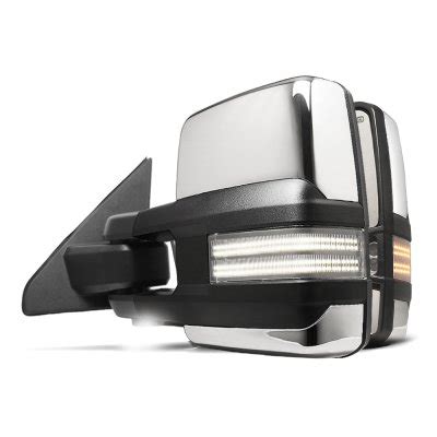 Dodge Ram 1500 2019-2024 Chrome Tow Mirrors Switchback LED DRL ...