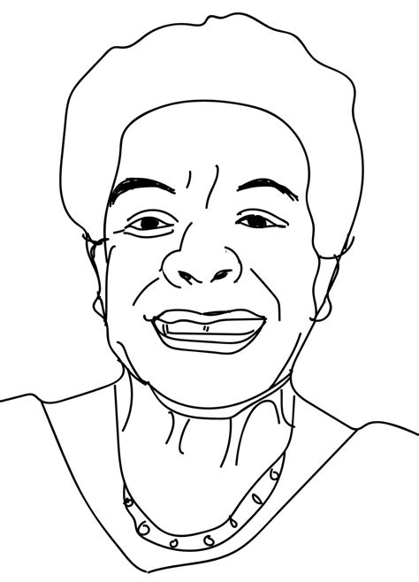 Maya Angelou Free Printable Coloring Page | The Best Porn Website