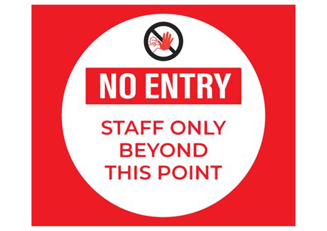 Do Not Enter Staff Only Sign Printable