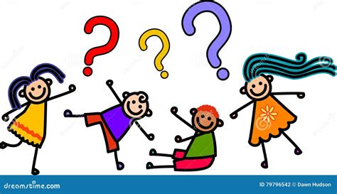 Question Kids stock illustration. Illustration of learning - 79796542