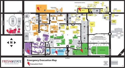 Fresno State Campus Map - Printable Map