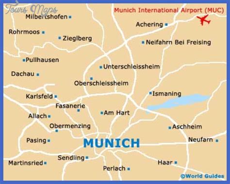 Map of Munich - ToursMaps.com