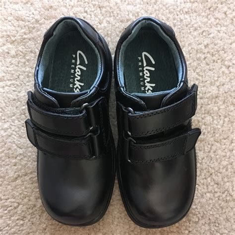 Clarks Boys Black School Shoes, Size 9E, BNWOT(s)