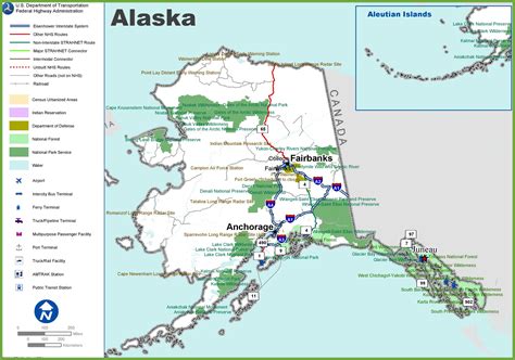 Alaska highway map - Ontheworldmap.com