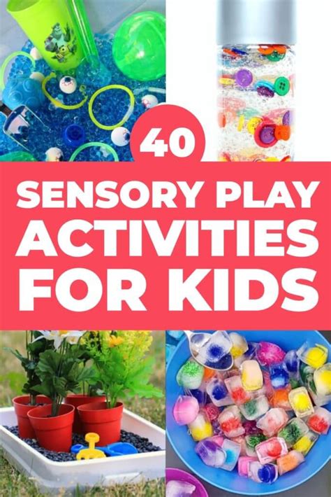 Sensory Play Activities! 40 Sensory Play Activities for Kids with Autism