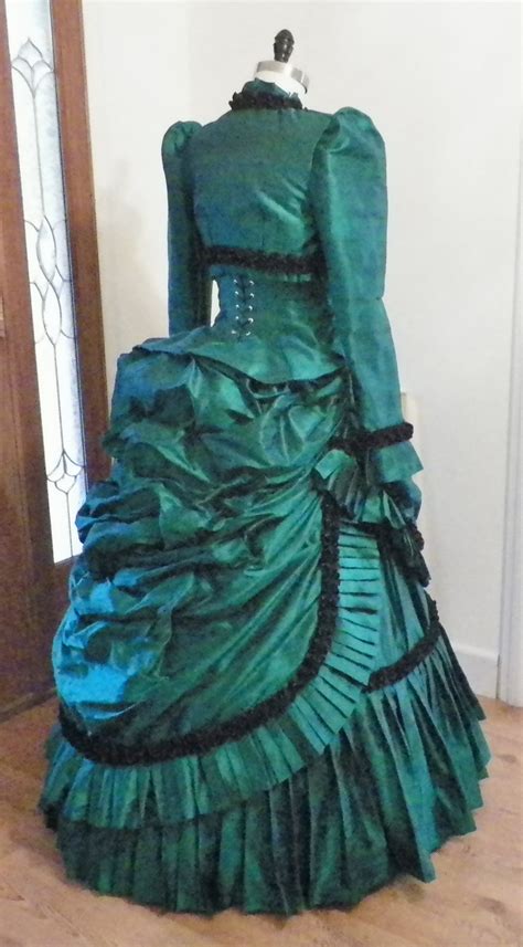 Victorian Bustle Dress, Steampunk Dress, Bustle Dress, Wedding Dress, 18th Century Dress, 1800s ...