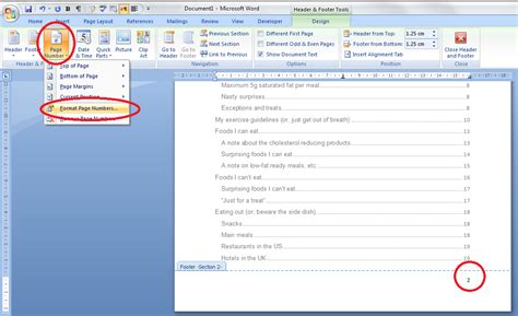 Formatting Page Numbers In Word | Hot Sex Picture