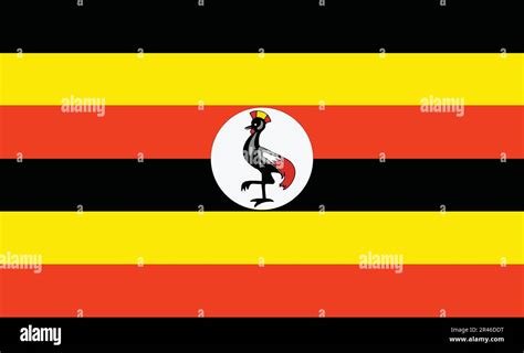 Uganda Flag Design Stock Vector Image & Art - Alamy