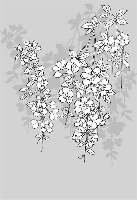 18 Garden Flowers Vector Line Art Images - Flower Garden Clip Art, Line ...