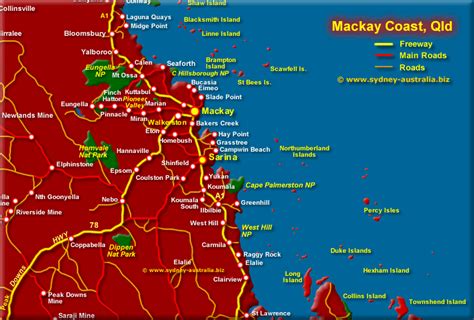 Mackay Surrounds Map QLD