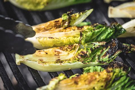 BBQ grilled little gem lettuce recipe / Riverford