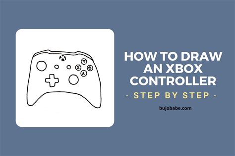 How To Draw An Xbox Controller (Easy Tutorial For Beginners) - Bujo Babe