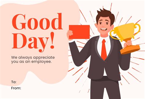 Printable Employee Appreciation Cards Templates