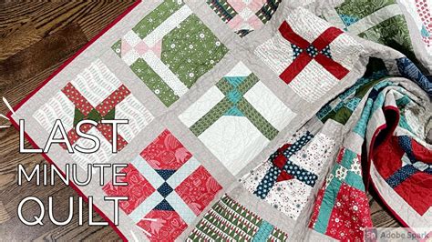 Christmas Quilt Pattern for 10" Squares | Holiday Gift Box Quilt! | Great for Beginners - YouTube