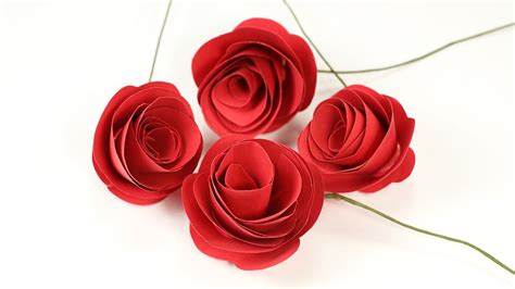 Straightforward Paper Rose Flower Craft: Step by Step DIY Rose Making ...