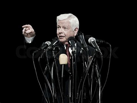 Politician giving speech | Stock image | Colourbox