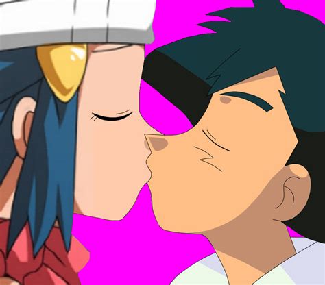 Dawn x Ash Kiss - Pokémon Photo (41429012) - Fanpop