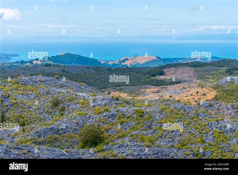 Landscape of New Zealand around Takaka hill Stock Photo - Alamy