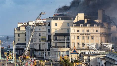 Brighton hotel blaze: Fire-hit seaside hotel faces partial demolition - BBC News