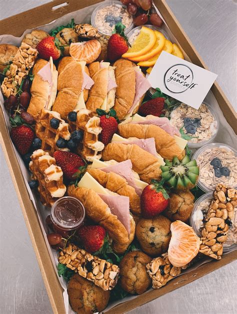 Breakfast platter box in 2020 | Breakfast platter, Party food platters, Food platters