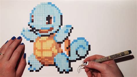 Minecraft Pixel Art Pokemon Grid Squirtle | The Best Porn Website