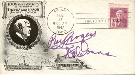 Roy Rogers - First Day Cover Signed co-signed by: Dale Evans ...