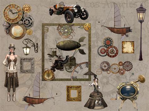 Wall decals Steampunk by Danuta720 at TSR » Sims 4 Updates