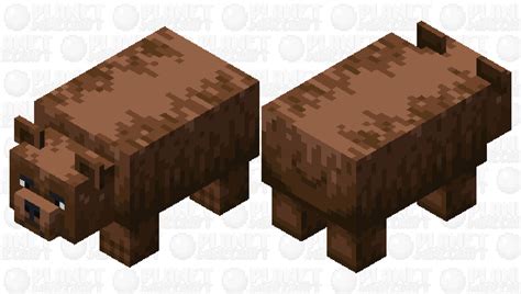 Brown bear Minecraft Mob Skin