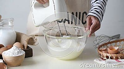 Whisking Egg Whites and Granulated Sugar Stock Footage - Video of ...