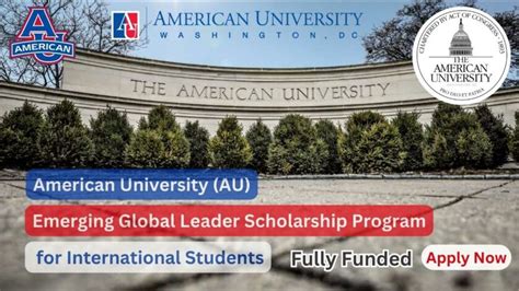 American University Scholarships 2024 USA | AU Emerging Global Leader ...