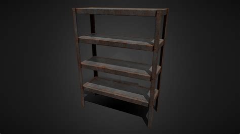 Rusted metal shelf - Download Free 3D model by ELIZION [b79b141] - Sketchfab