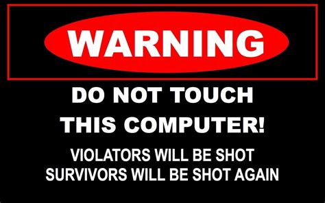 320x570 resolution | WARNING do not touch this computer signage HD ...