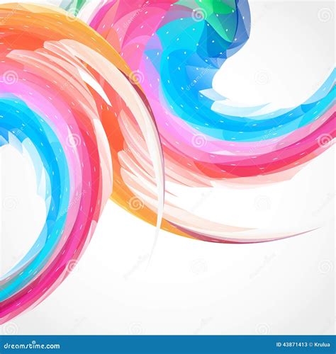 Abstract Color Swirl Background Stock Vector - Illustration of energy, bright: 43871413