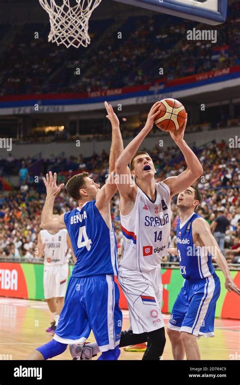 Nikola Jokic. Serbia Basketball National Team. FIBA OQT Tournament ...