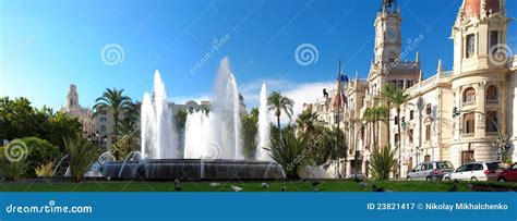 Valencia Town Hall, Spain. editorial photography. Image of ajuntament ...