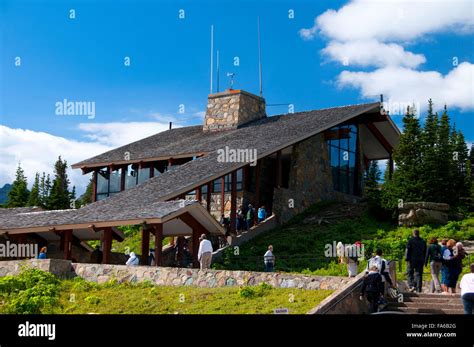 Logan Pass Visitor Center, Glacier National Park, Montana Stock Photo - Alamy